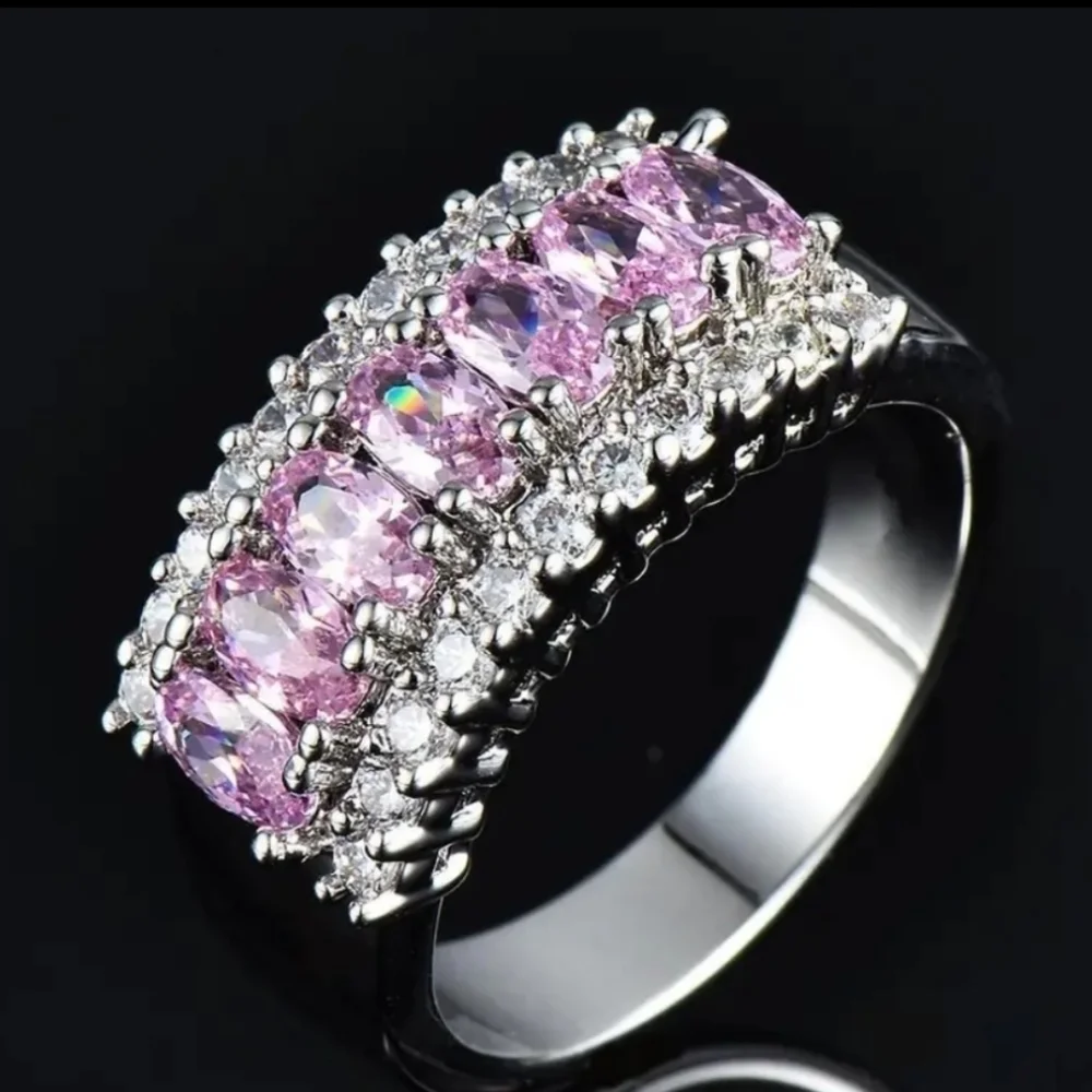 New Stunning pink women's ring various sizes available